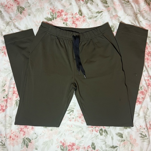 LULULEMON ATHLETICA On the Fly 7/8 Pant Legging Dark Olive Sz 2 Drawstring Crop - Picture 1 of 7